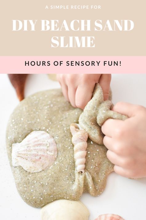 Sandcastle Crafts For Kids, Beach Crafts For Toddlers, Mermaid Sensory Bin, Crafts For Toddlers Easy, Sea Squirts, Sand Slime, Crafts For Toddlers, Kids Goals, Fun List