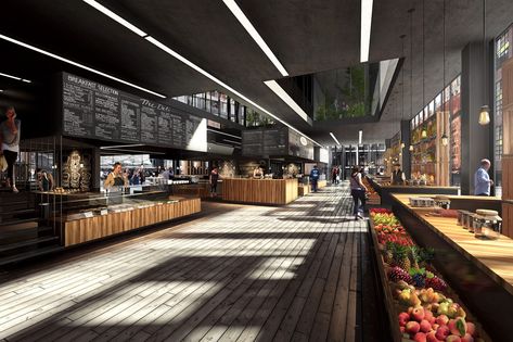 New York City Vertical Farm on Behance Company Architecture, Vertical Farm, Fresh Fruit And Vegetables, Farm Restaurant, Recycled Brick, New York Architecture, City Farm, Vertical Farming, Green Architecture