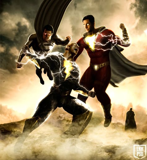 Superman Art Wallpaper, Black Adam Vs Superman, Black Adam Comics, Shazam Comic, Dc Comics Vs Marvel, Superman Characters, Marvel Multiverse, Adam Warlock, Superman Movies