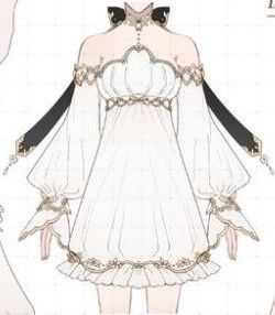 White Outfits Drawing, White Anime Outfit, Angel Dress Drawing, Fantasy Goddess Outfit, Angel Outfit Drawing, Goddess Outfit Drawing, Genshin Outfit Ideas, Goddess Outfit, Angel Outfit