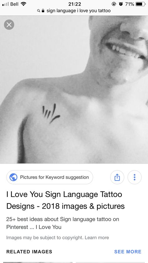 I Love You Sign Language Tattoo, Sign Language Tattoo, Love Yourself Tattoo, I Love You Signs, I Love You Images, Love You Images, Sign Language, Picture Tattoos, Jesus Fish Tattoo