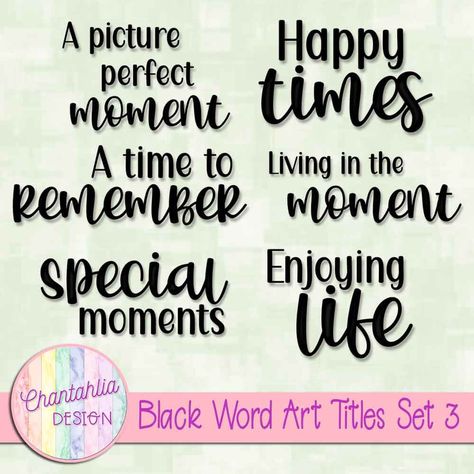 Free scrapbook title word art in a brushed metal style. Use the titles in your digital scrapbooking pages, digital planner, card making and other crafts. Free Design Elements, Scrapbook Quotes, Scrapbooking Pages, Scrapbook Titles, Art Archive, Brushed Metal, Happy Moments, Complementary Colors, Metal Style