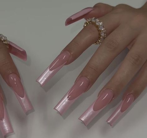 nails 💌 Pink Nail Set With Gems, Red Bottom Nails With Design, Matcha Green Acrylic Nails, Jelly Tints Nails, Pink 20th Birthday Nails, Nail Inspo Xl Square, Gold French Tip Nails Acrylic, Coffin Vs Tapered Square, Valentines Day Long Nails