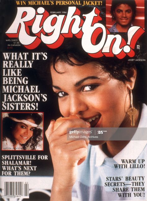 News Photo : Pop singer Janet Jackson on the cover of "Right... Janet Jackson Magazine, Right On Magazine, History Icon, Jet Magazine, Black Magazine, 90s Hip Hop Fashion, Old School Music, Star Beauty, Black Hollywood