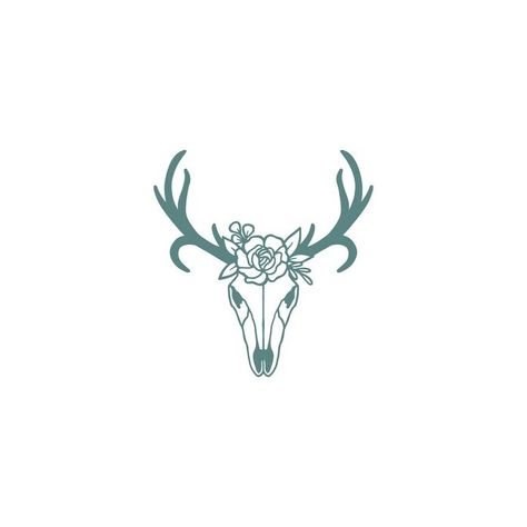 Antlers Tattoo, Floral Deer Skull, Antler Tattoo, Elk Skull, Deer Skull, Deer Skulls, Antlers, Elk, Deer