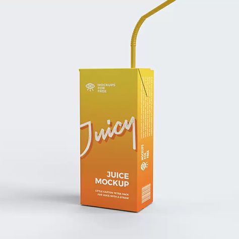 Juice Tetra Pack, Tetra Pack, Tetra Pak, Juice Box, Free Mockup Templates, Juice Boxes, Box Mockup, Box Logo, Mockup Templates