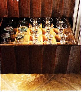 Designing Your Dream Home: Storing Glasses in a Drawer Storing Wine Glasses In Drawers, Storing Glasses In Drawers, Kitchen Drawer Inserts, Prop Storage, No Upper Cabinets, Entry Cabinet, Props Storage, Wine Glass Storage, Upper Kitchen Cabinets