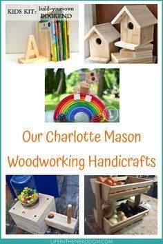 Woodworking Projects for Kids at LifeInTheNerddom.com Kids Woodworking Projects, Woodworking Plans Patterns, Wood Projects For Beginners, Wood Crafting Tools, Woodworking Project Plans, Woodworking Projects For Kids, Woodworking For Kids, Learn Woodworking, Diy Holz