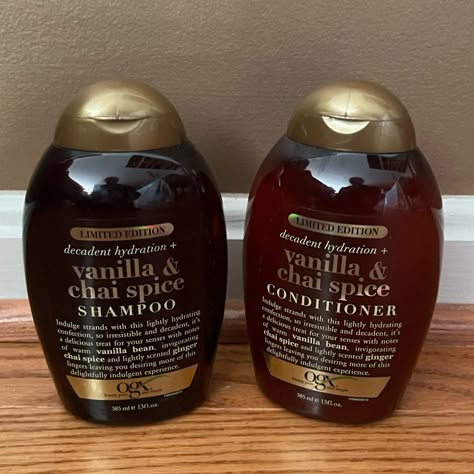 Ogx Limited Edition Opulent Hydration Vanilla & Chai Organix Shampoo & Conditioner Check Out My Other Ogx Listings Bundle & Save $$$$ Smoke Free Pet Free Home Questions? Leave A Comment Below! Shampoo And Conditioner That Smells Good, Vanilla Scented Shampoo And Conditioner, Ogx Shampoo And Conditioner, Philosophy Vanilla Coconut, Curly Hair Shampoo And Conditioner, Shampoo Vanilla, Philosophy Shampoo Vanilla, Coffee Shampoo, Ogx Hair