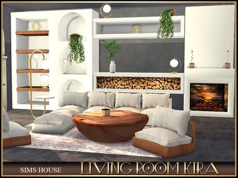 The Sims Resource - LIVING ROOM KIRA Sims 4 Cc Fireplace Modern, Sims 4 Home Decor Cc Free, Sims 4 Cc Game Room, Cc Living Room Sims 4, Sims 4 Cc Furniture Patreon Free Living Room, Sims 4 Cozy Living Room, Sims 4 Cc Living Room Patreon, Free Sims 4 Cc Furniture, The Sims 4 Cc Living Room