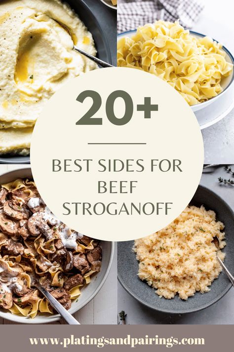 Wondering what to serve with Beef Stroganoff? Look no further! I’ve got you covered with this handy guide. So, you can find the perfect side dish to complete your saucy beef dinner. Beef Stroganoff No Noodles, What To Serve With Stroganoff, Stroganoff Side Dishes, What To Serve With Beef Stroganoff, Sides For Beef Stroganoff Dinners, Beef Stroganoff Side Dishes, Sides For Beef And Noodles, Beef Stronganoff, Hamburger Helper Stroganoff