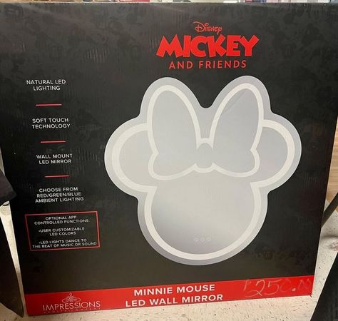 Minnie Mouse Room Decor, Minnie Mouse Toys, Led Mirror, App Control, Mickey And Friends, Mirror With Lights, Ambient Lighting, Led Color, Disney Mickey