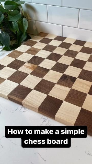 Diy Wooden Chess Board, Homemade Chess Board, Handmade Chess Board, Chess Board Diy, Diy Chess Board, Wood Chess Board, Wooden Chess Pieces, Wooden Chess Board, Wood Chess