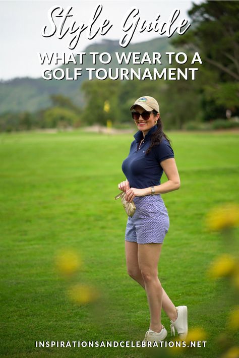 What To Wear To a Golf Tournament | Style Tips on What To Wear To The US Open Golf Championship in Pebble Beach | What To Wear To The Pebble Beach AT&T Pro-Am Golf Tournament | Cute Golf Outfits for Women | Golf Style for Women | Style Tips for Female Golfers Golf Tournament Outfit, Cute Golf Outfit, Golf Attire Women, Golf Event, Womens Golf Fashion, Golf Attire, Golf Dresses, Golf Wear, Women Golfers