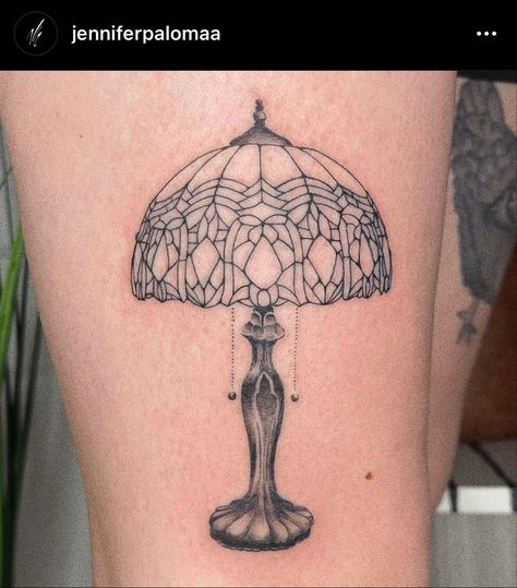 Tiffany Lamp Tattoo, Tiffany Tattoo, Grace Tattoos, Lamp Tattoo, Tiffany Lamp, 1 Tattoo, Tiffany Lamps, Get A Tattoo, Deathly Hallows Tattoo