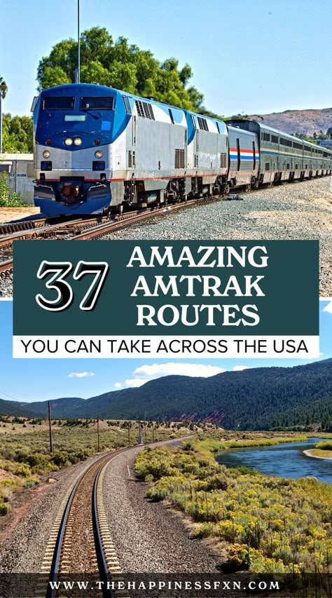 Train Travel Usa, Amtrak Train Travel, Amtrak Travel, Train Vacations, Travel By Train, Train Trips, Train Ticket, Retirement Travel, Scenic Train Rides