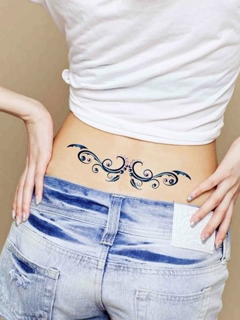 60+ Low Back Tattoos for women | Art and Design Tattoos For Women On Thigh, Unique Tattoos Black Women, Lower Back Tattoo Designs, Tattoo Son, Waist Tattoos, Girl Back Tattoos, Tattoos For Black Skin, Tattoo Designs For Girls, Back Tattoo Women