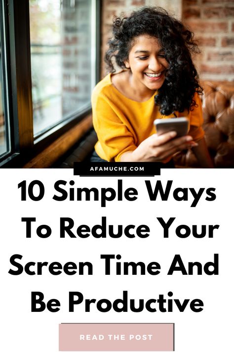 It's important to know how to limit screen time to connect better with the people around us. To learn how to enjoy life away from screens, read on. How To Lower Screen Time, How To Decrease Screen Time, Limit Screen Time, Activities To Replace Screen Time, Morning Routine Productive, Limiting Screen Time, Life Changing Habits, Personal Growth Motivation, Healthy Balance