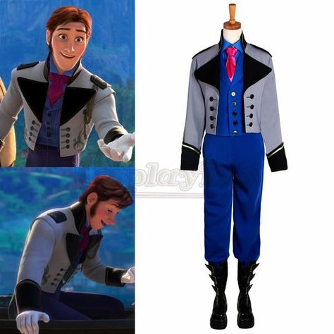 Custom Made Froze Hans Outfit Costume Movie Cosplay Costume for Men Coronation Outfit, Frozen Hans, Hans Frozen, Family Themed Halloween Costumes, Frozen Cosplay, Cosplay Costumes For Men, Prince Hans, Themed Halloween Costumes, Elsa Costume