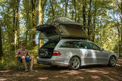 Get out and explore more with a Latitude Roof Tent! Forget poles, pegs & blow up beds and elevate your camping experience with our roof tents which come with a built in mattress and open in seconds. Perfect for adventures. Amg Wagon, Blow Up Beds, Mercedes Gl, Sedan Cars, Bmw 6 Series, Roof Tent, Euro Cars, Mercedes Car, Mercedes Benz Cars