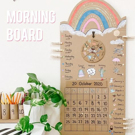 35+ Stunning And Creative Cardboard Crafts For Fun Activity Diy Cardboard Crafts, Recycling Crafts, Morning Board, Montessori Diy, Organizer Ideas, Cardboard Box Crafts, Little Christmas Trees, Kids Calendar, Diy Cardboard