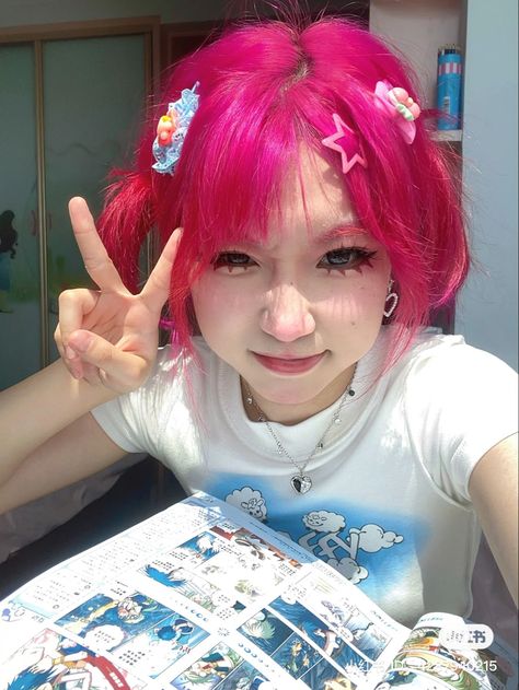 Cute Gyaru, Irl Pfp, Pfp Y2k, Y2k Kawaii, Mia 3, Hair Reference, Hair Inspo Color, Dream Hair, Aesthetic Hair