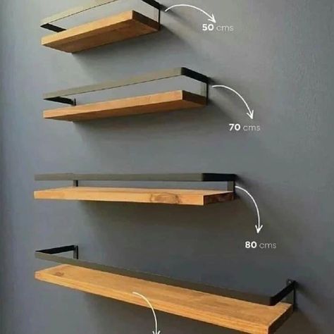 Rustic Wall Shelves, Woodworking Projects Unique, Home Decor Shelves, Unique Woodworking, Diy Wooden Projects, Bookshelf Design, Wood Worker, Wood Project, Wall Decor Design