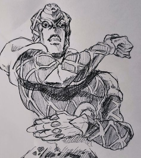 King Crimson Jojo Manga, Emperor Crimson Jojo, Jojo's Bizarre Adventure Fanart, Jojo Sketch, Jojo Doodles, King Crimson Jojo, Diavolo Jojo, Jjba Art, Kars Jojo