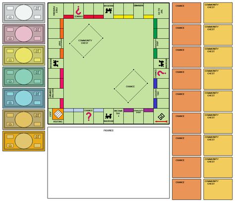 Monopoly Template Make Your Own Monopoly, Monopoly Cards, Monopoly Party, Board Game Template, Board Games Diy, Money Template, Monopoly Money, Printable Board Games, Monopoly Board