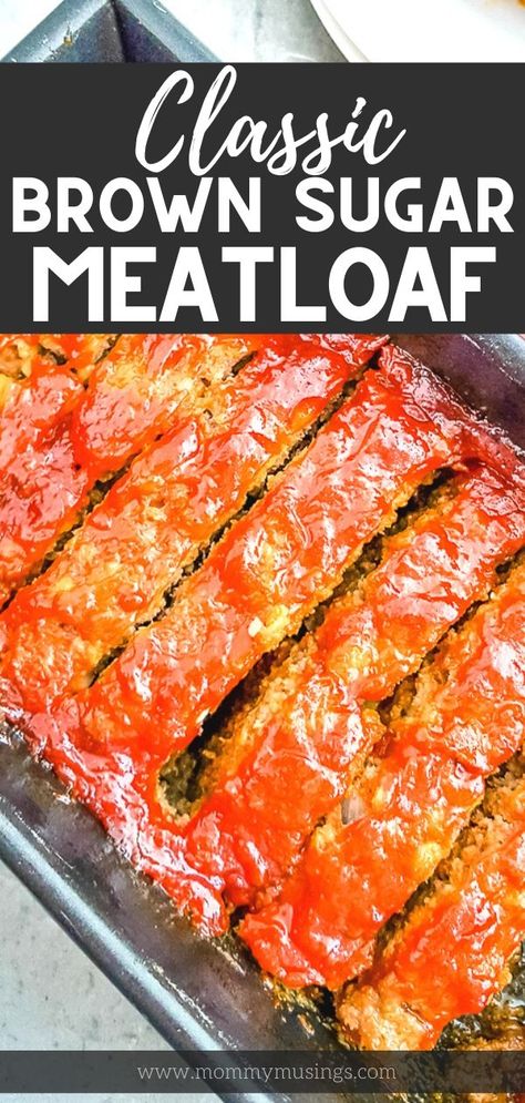 This Brown Sugar Meatloaf has that home-cooked taste we all crave as the weather turns cooler. Put this comfort food on the table, and watch everyone in the family grab a fork to dig in! Meatloaf Glaze Recipe, Hamburger Meatloaf, The Best Meatloaf Recipe, Ground Beef Meatloaf, Brown Sugar Meatloaf, Best Meatloaf Recipe, The Best Meatloaf, Meatloaf Glaze, Meatloaf Dinner