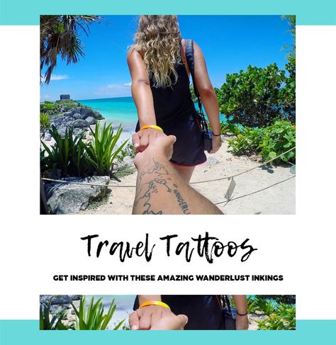 travel tattoos pin Wanderlust Tattoos, Travel Outfit Spring, Wallpaper City, Travel Destinations Bucket Lists, Travel Tattoos, Travel Outfit Summer, Packing Tips For Travel, Travel Decor, Travel Tattoo