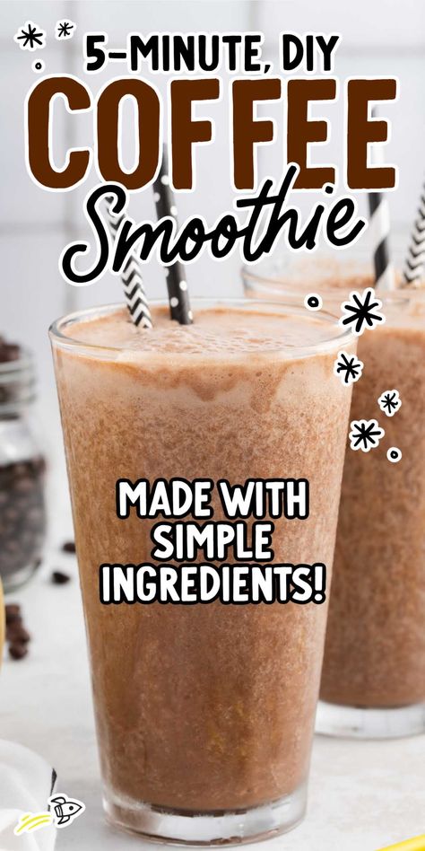 Creamy and delicious, our coffee smoothie is packed with yummy filling ingredients blended right along with your morning coffee. Coffee Banana Smoothie, Coffee Smoothie Recipes, Cold Coffee Recipes, Banana Coffee, Coffee Treats, Creamy Smoothies, Smoothie Drink Recipes, Coffee Smoothie, Breakfast Drink