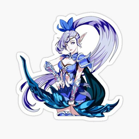 Games Mobile Legends, Mobile Legends Sticker, Mobile Legend Hero, Miya Mobile Legends, Hero Character, Games Mobile, The Legend Of Heroes, Mobile Legend, Mobile Games