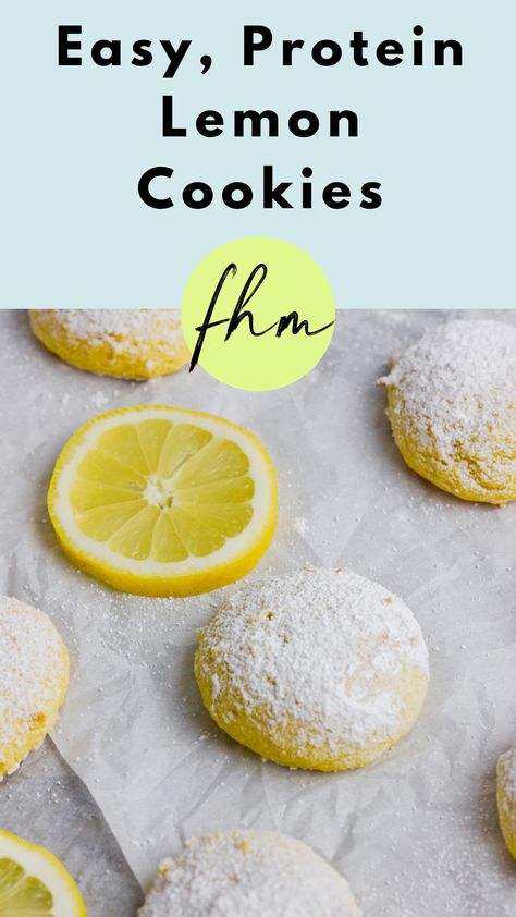 recipe Easy Lemon Cookies Healthy Lemon Cookies, Homemade Lemon Cookies, Health Cookies, Healthy Macros, Lemon Protein, Recipe Using Lemons, Macro Food, Lemon Cookies Easy, Fitness Foods