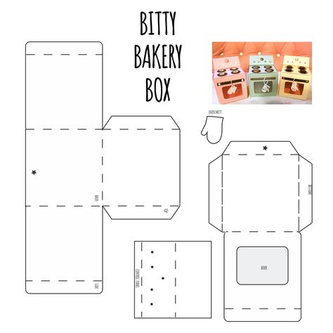 Cupcake Oven Box Template Free Printable, Cupcake Box Template Free Printable, Diy Cupcake Boxes, Cupcake Boxes Diy, Diy Cupcake Box, Cupcake Boxes Template, Box Templates Printable Free, Cake Boxes Diy, Small Cake Boxes