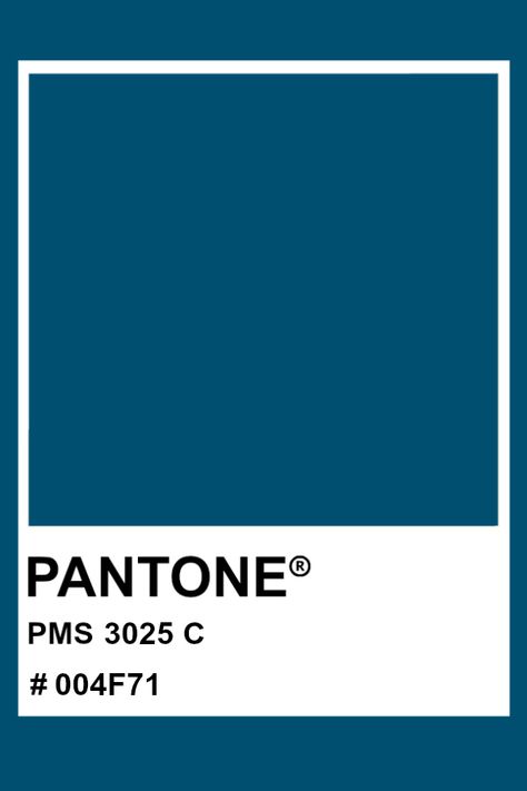 PANTONE 3025 C #pantone #color #PMS #hex Pantone Azul, Palette Winter, Pantone Matching System, Pantone Palette, Summer Palette, Pantone Colour Palettes, Color Chip, Deep Winter, Color Palette Design