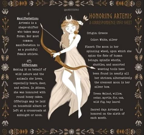 Goddess Information, Hellenic Polytheism, Deity Work, Goddess Magick, Artemis Goddess, Greek Pantheon, Green Witchcraft, Greek Mythology Gods, Wiccan Magic