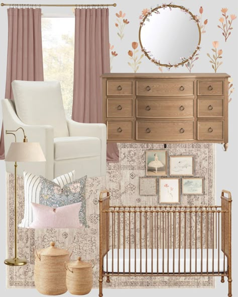 Birch Lane™ Penelope 9 Drawer 68'' … curated on LTK Vintage Baby Girl Nursery, Vintage Girl Nursery, Organization Nursery, Girly Nursery, Baby Nursery Inspiration, Baby Room Themes, Nursery Closet, Girl Nursery Room, Nursery Room Design