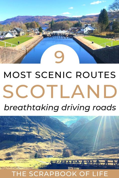 9 Utterly Beautiful Scotland Driving Routes You MUST Experience! London To Scotland, Scotland Bucket List, Honeymoon In Scotland, Scotland Vacation, Beautiful Scotland, Scotland Road Trip, Road Trip Map, Glen Coe, Scotland Tours