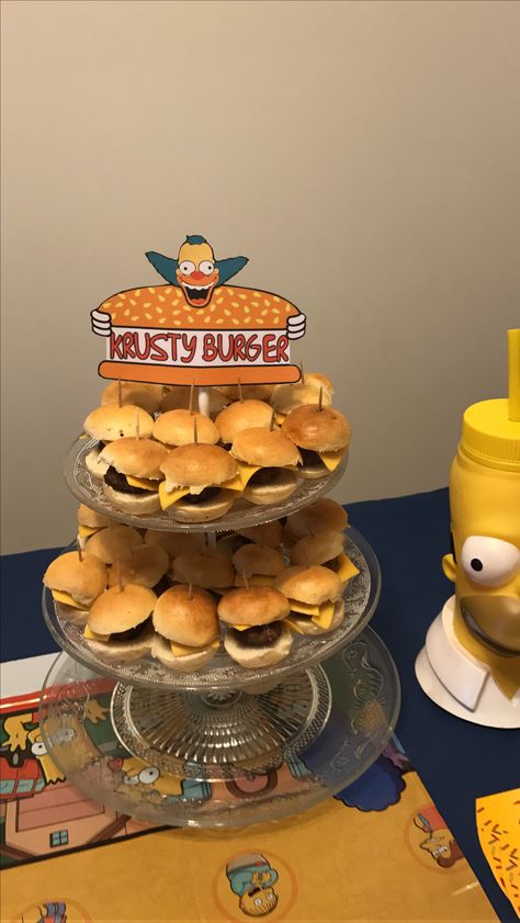 Bolo Simpsons, Simpsons Cake, Simpsons Party, Beer Birthday Party, Simpsons Halloween, Duff Beer, Spongebob Party, Beer Birthday, Beer Party