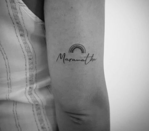 Maranatha Tattoo, Tattoos And Piercings, Infinity Tattoo, Tatting, Tattoo Quotes, Tattoo Ideas, Piercings, Tattoos