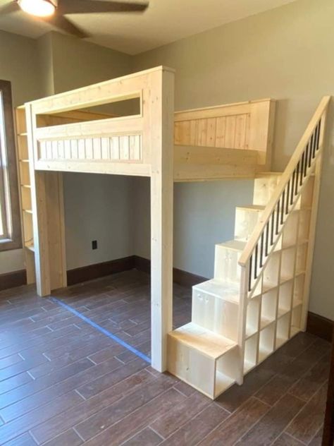 Loft Bed Studio Apartment, Loft Bed Ideas For Small Rooms, Lofted Dorm Beds, Cool Loft Beds, Build A Loft Bed, Loft Beds For Small Rooms, Loft Bed Ideas, A Loft Bed, Loft Style Bedroom