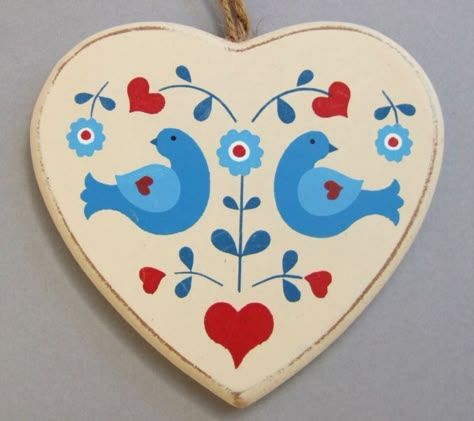 Scandinavian Heart, Folk Art Heart, Modern Folk Embroidery, Scandinavian Embroidery, Folk Decor, Folk Art Decor, Modern Folk, Folk Art Flowers, Folk Design