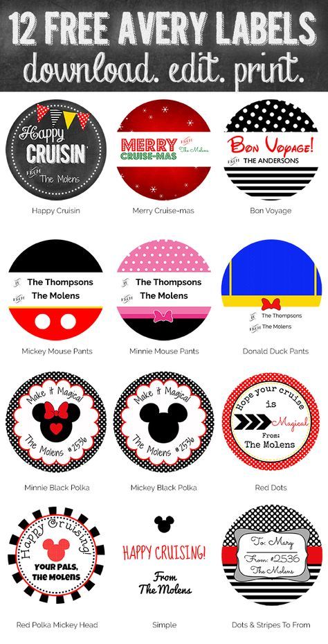 FREE! Print & edit these on Avery.com.  Free Printables Disney Cruise Fish Extender Gift Tags. Download more than 50 free stickers, labels and tags from www.picturethemagic.com. Simply edit and print. Fish Extender Tags Free, Disney Cruise Duck Tag, Disney Cruise Door Magnets Printable Free, Fish Extender Gift Tags Free Printable, Fish Extender Tags, Disney Cruise Pixie Dust Ideas, Fish Extender Gift Tags, Fish Extender Gift Ideas, Disney Cruise Fish Extender Gifts