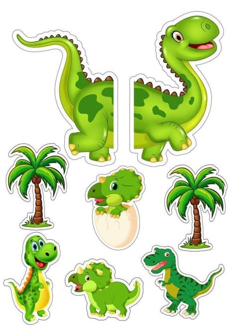 Dinosaur Topper, Dino Cake Topper, Topper Dino, Dinasour Birthday, Baby Boy Birthday Cake, Minnie Mouse Birthday Decorations, Photo Cake Topper, Dino Cake, Dinosaur Cake Toppers