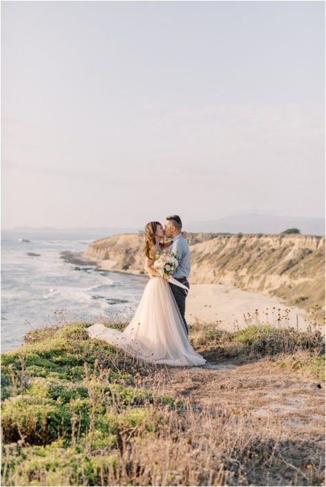 Half Moon Bay Engagement Session Blow Dandelion, Dandelion Puffs, Sf Wedding, Engagement Photo Locations, Half Moon Bay, Bay Wedding, Wedding Day Timeline, Wedding San Francisco, A Castle