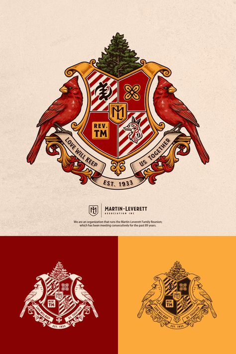 Family Crest for Martin Leverett | 99designs Family Crest Embroidery, Family Crest Logo, Family Emblem, Family Crest Symbols, Insignia Design, Old School Logo, School Crest, Heraldry Design, Bird Logo Design