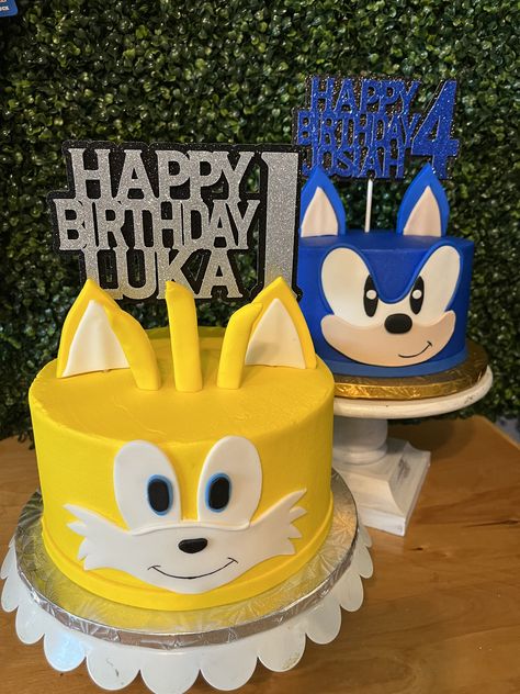 Sonic Birthday Cake, Tails Sonic, Sonic Cake, Sonic Birthday Parties, Sonic Party, Sonic Birthday, 6 Birthday, Birthday 5, Cakes For Boys