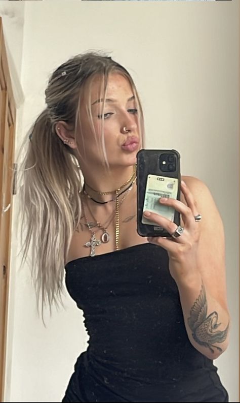 Hail Mary Kandi Steiner Aesthetic, Hail Mary Kandi Steiner, Blonde With Tattoos, Women Hairstyles Blonde, Kandi Steiner, Blonde Tattoo, Hairstyles Blonde, Blonde Hair Girl, Tattoo Arm