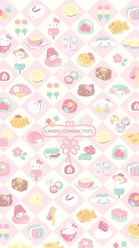 Sanrio Pattern, 2024 Recap, Wallpaper Sanrio, My Melody Wallpaper, Custom Ipad, Sanrio Wallpaper, Hello Kitty Iphone Wallpaper, Hello Kitty Pictures, Anime Baby